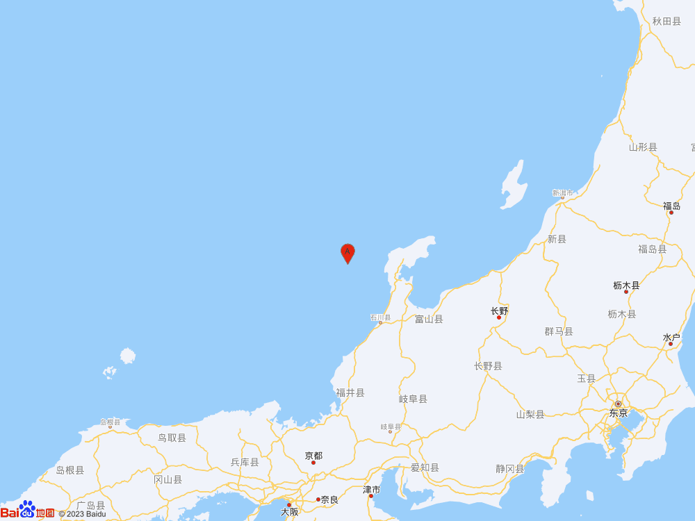 日本本州西岸近海发生6.2级地震